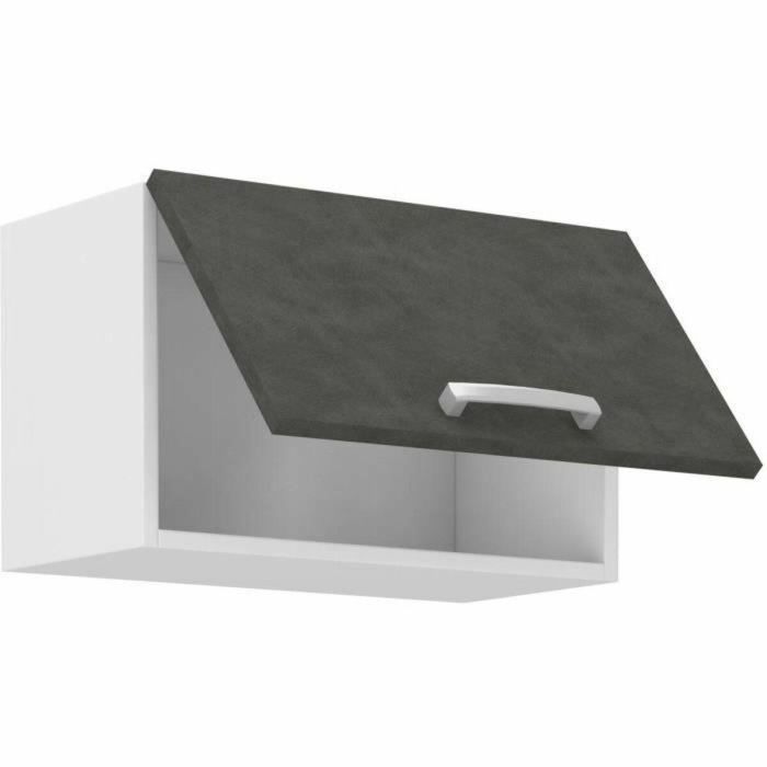 LASSEN Mueble Armario para Campana Extractora con Puerta Basculante, Gris Mate, 60 cm Ancho x 31,6 cm Fondo x 36 cm Alto 4 LASSEN Mueble Armario para Campana Extractora con Puerta Basculante, Gris Mate, 60 cm Ancho x 31,6 cm Fondo x 36 cm Alto 4