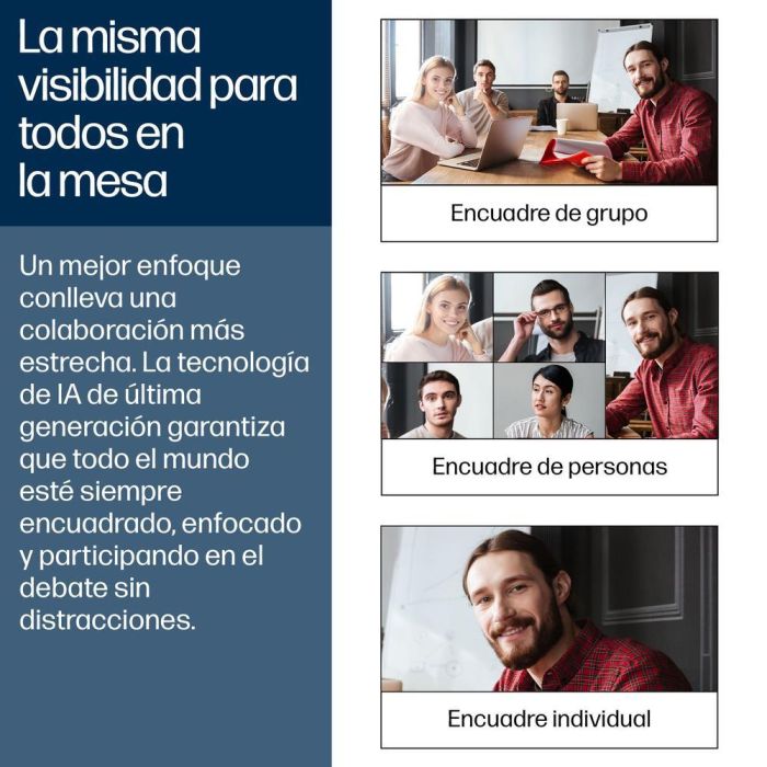 Poly Studio V52 Webcam 4K UHD con USB, Cámara 20MP, Micrófonos Estéreo, HDMI, USB-C, para Videoconferencias Profesionales 3