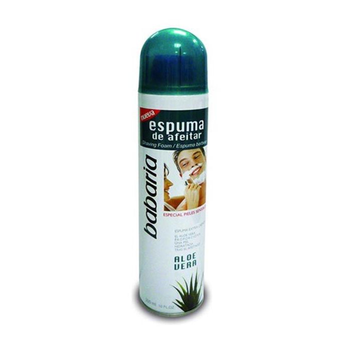 Babaria Aloe vera espuma de afeitar piel sensible 300 ml Babaria Aloe vera espuma de afeitar piel sensible 300 ml