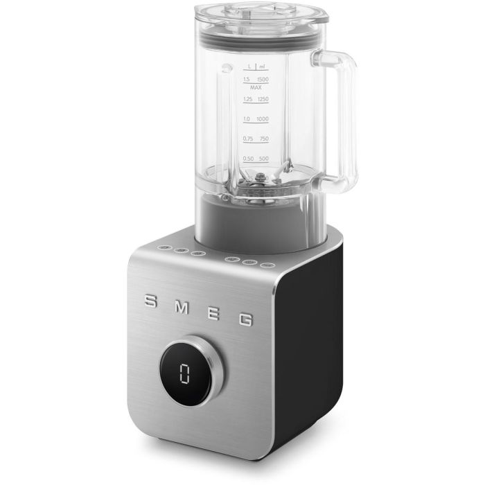 Smeg BLC01BLMEU Batidora de vaso Performance, 1400W, Picahielos, Función Pulso, 9 Velocidades, Negro