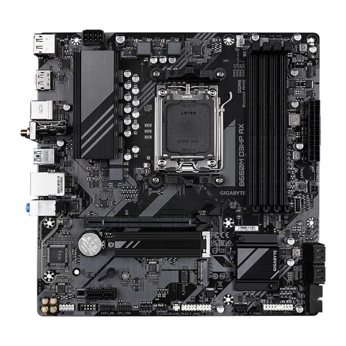 Gigabyte B650M D3HP AX Placa Base AMD AM5 micro-ATX, Chipset B650, DDR5, Wi-Fi 6E, Bluetooth 5.3, 2.5GbE, PCIe 4.0, 2x M.2, USB 3.2 Gen 1 Type-C