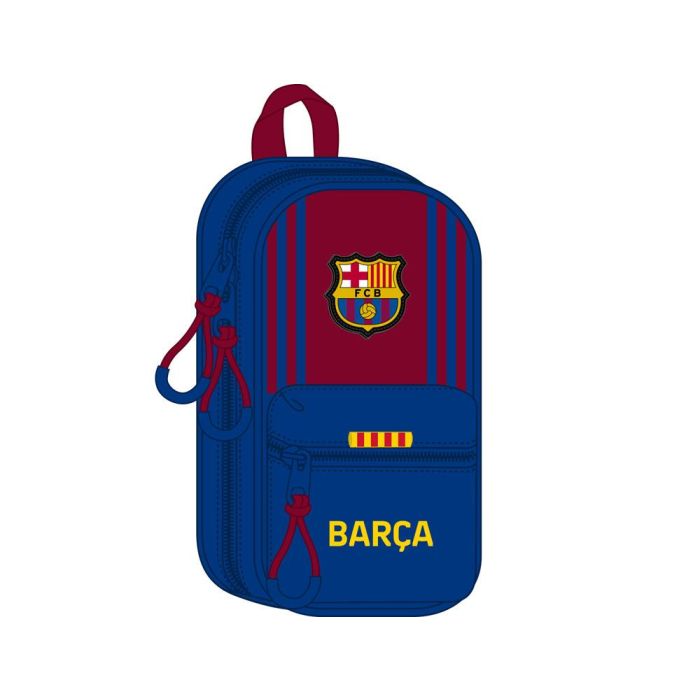 Plumier Mochila F.C. Barcelona M847 Granate Azul marino 12 x 23 x 5 cm