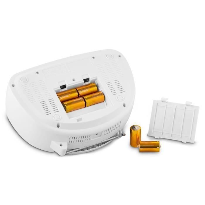 Radio CD K7 - MEDION - FM - 2x3W RMS - Blanco 4 Radio CD K7 - MEDION - FM - 2x3W RMS - Blanco 4
