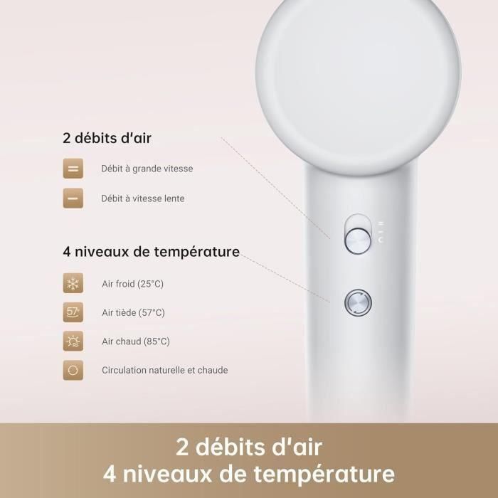 Secador de pelo DREAME Hair Gleam - Silencioso - Compacto - 1600 W 2 Secador de pelo DREAME Hair Gleam - Silencioso - Compacto - 1600 W 2