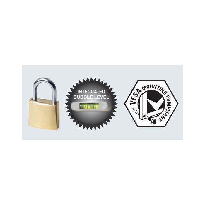 Vivolink Soporte de Pared Pro con Inclinación, VESA 600x400, 65 kg, para Pantallas 40"-65" con Bloqueo Antirrobo 2 Vivolink Soporte de Pared Pro con Inclinación, VESA 600x400, 65 kg, para Pantallas 40"-65" con Bloqueo Antirrobo 2