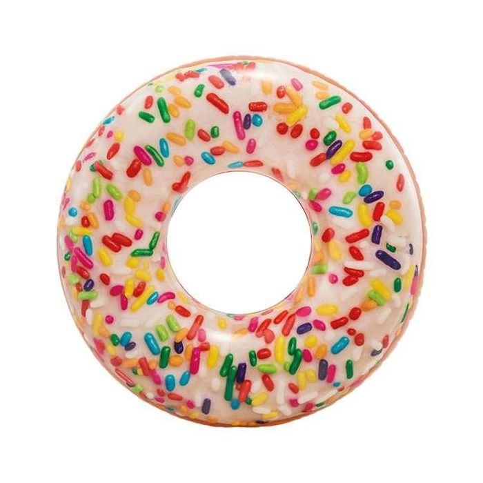 Flotador rueda donut blanco caramelos 99x25 cm (+ 9 años) - modelos surtidos Flotador rueda donut blanco caramelos 99x25 cm (+ 9 años) - modelos surtidos