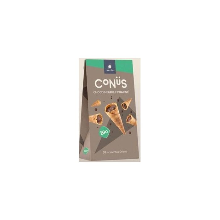 Conus Conos Chocolate Negro y Praliné Bio 10 Unidades x 70g