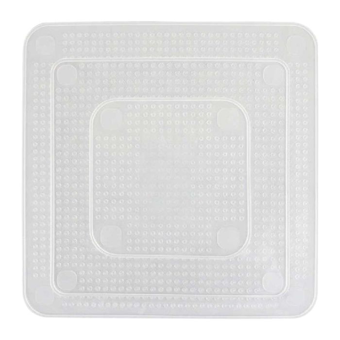 Cook Concept Juego de 3 Tapas de Silicona Estirables para Recipientes, Reutilizables, Tamaños 9.5cm, 14cm y 19cm 3