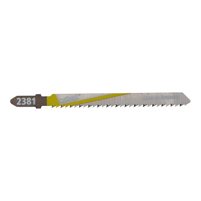 Wolfcraft Hoja de sierra de calar vástago en T HCS 75 mm para madera, MDF y plástico, corte limpio, pack 2 unidades 0 Wolfcraft Hoja de sierra de calar vástago en T HCS 75 mm para madera, MDF y plástico, corte limpio, pack 2 unidades 0