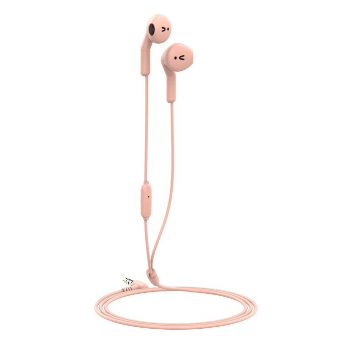 Muvit E56 Auriculares Estéreo con Cable Jack 3.5 mm, Color Rosa 2