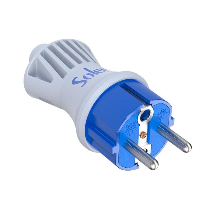 Clavija bipolar 16a 250v .espigas de ø 4,8mm.material blanco. ip44. sujetacables abatible 5706ckb solera Clavija bipolar 16a 250v .espigas de ø 4,8mm.material blanco. ip44. sujetacables abatible 5706ckb solera