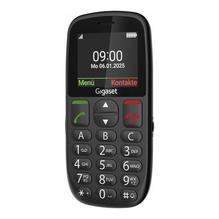 Gigaset GL395 Teléfono para personas mayores con pantalla de 2.2" y 90g - Negro