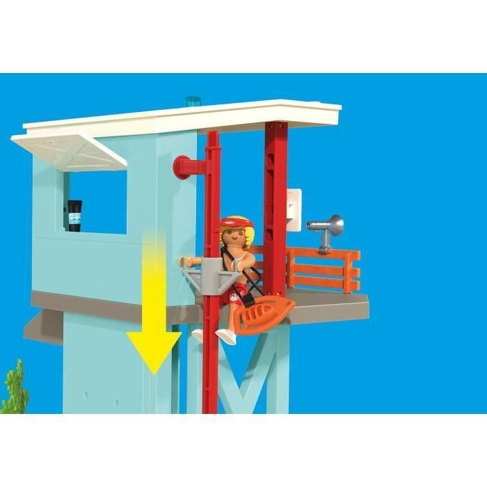 PLAYMOBIL 71903 Torre de Vigilancia con Coche de Playa y Perro de Rescate – Set de Juguete con Buggy para Niños 3