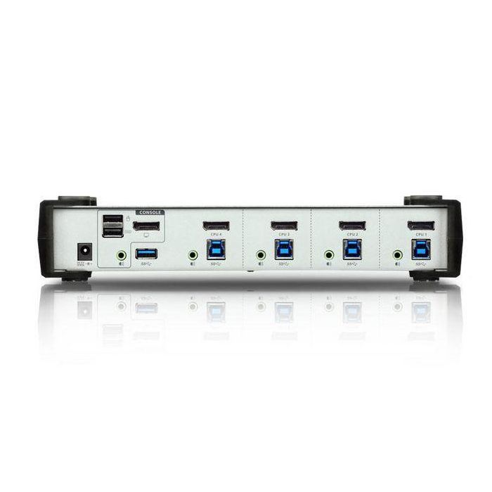 Aten CS1914 Switch KVMP 4 Puertos USB 3.1 Gen 1 DisplayPort 1.1 con Audio y Cables Incluidos 1
