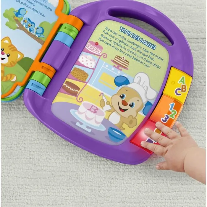 Fisher Price Libro interactivo de perritos infantiles para bebés - Aprende letras, números y palabras - 6 meses y + Fisher Price Libro interactivo de perritos infantiles para bebés - Aprende letras, números y palabras - 6 meses y +