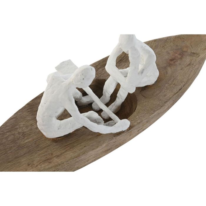 Figura Mediterraneo DKD Home Decor Blanco Natural 14 x 16 x 42 cm 2