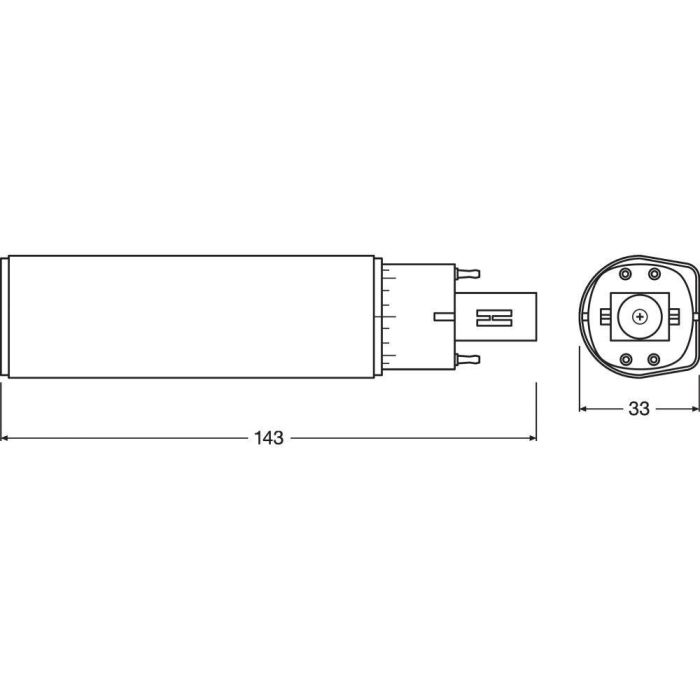 [LVE-4058075558663] Lámpara LED Ledvance/DULUX G24q 1 6W 600Lm 3000K 120º IP20 2