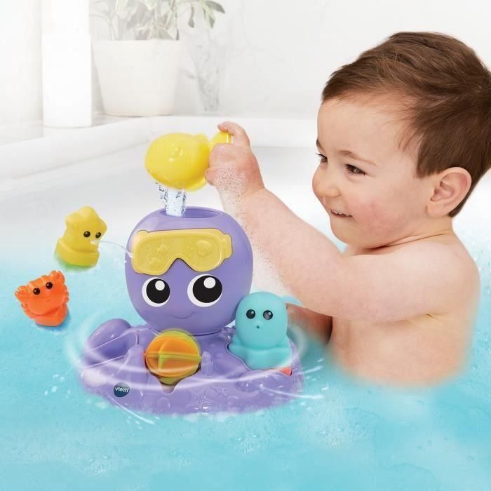 Vtech Baby VTE3417765792052 Julie, Pulpo de Baño Giratorio 2 Vtech Baby VTE3417765792052 Julie, Pulpo de Baño Giratorio 2