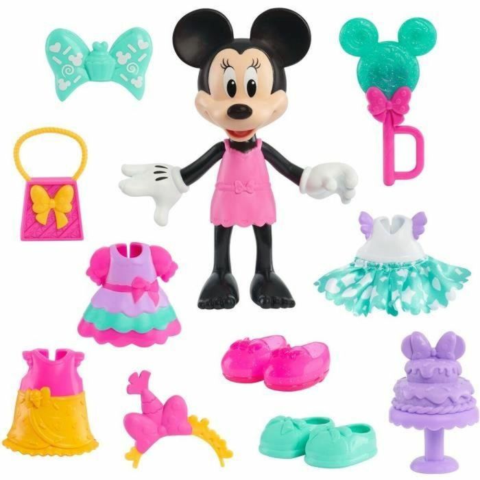 Caja para muñecas - MINNIE MOUSE DISNEY - Figura articulada Sweet Party 15 cm - Con ropa y accesorios 3