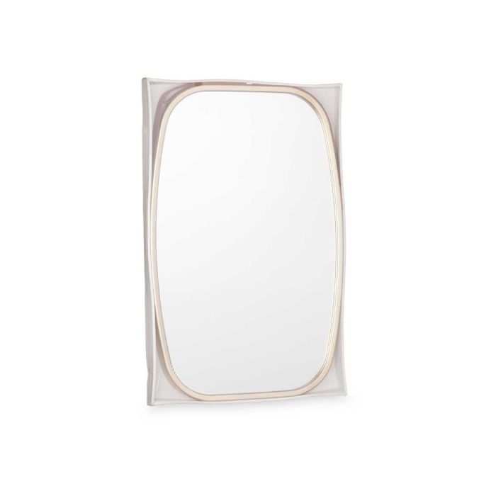 Espejo Rectangular Asa Polipiel Champagne Giftdecor 43X65CM (4 Unidades) 2 Espejo Rectangular Asa Polipiel Champagne Giftdecor 43X65CM (4 Unidades) 2
