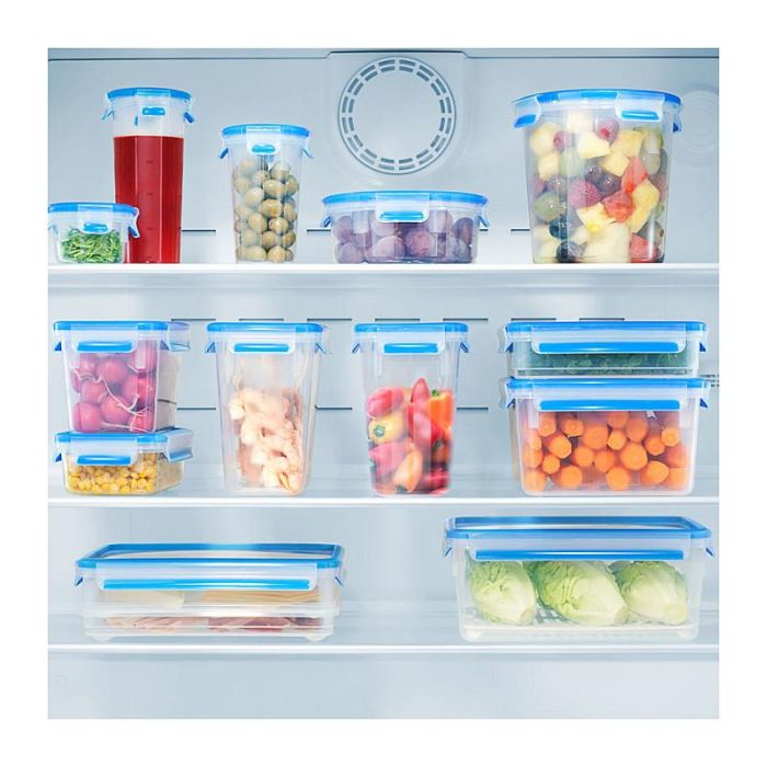 Emsa CLIP & CLOSE 2.0 Set 3 Recipientes Herméticos Rectangulares 0.55L Transparentes Aptos Microondas y Congelador 4