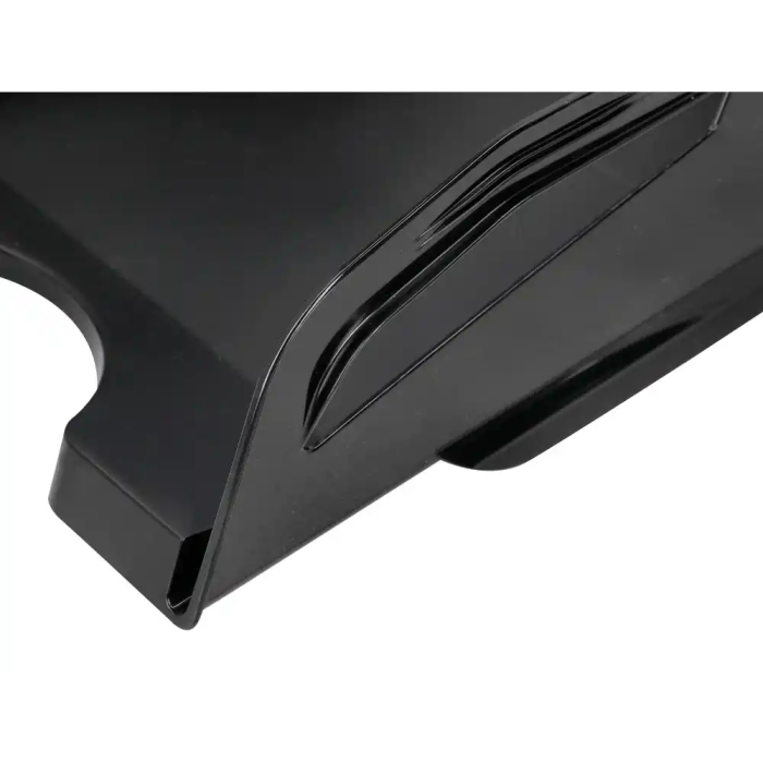 Q-connect Bandeja sobremesa plástico gran capacidad con asa negro opaco 386x270x115mm 2