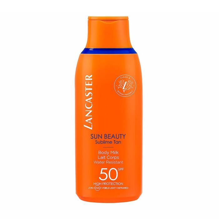 Lancaster Sun Beauty Leche Solar Corporal SPF50 175 ml - Textura Ligera, Absorción Rápida, Piel Suave, Para Todo Tipo de Pieles