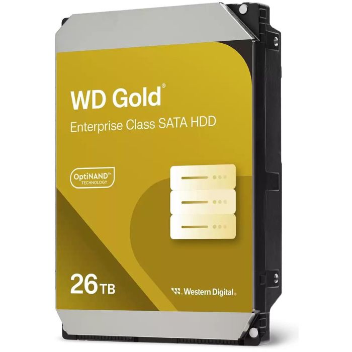 Western Digital WD261KRYZ Disco Duro Interno HDD 26TB 3.5" SATA III Gold 7200 RPM Enterprise Servidor/Estación de Trabajo
