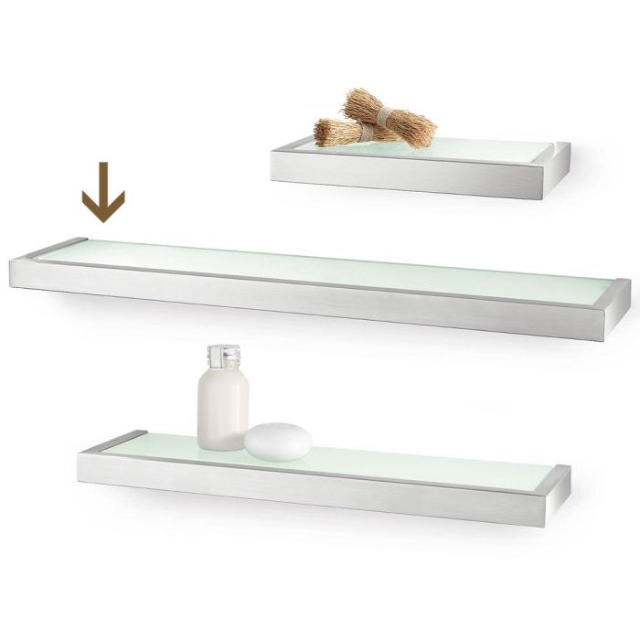 Estante Baño 61,5X13 Mate Zack 1 Estante Baño 61,5X13 Mate Zack 1