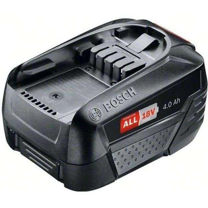 Bosch Pack Batería 18V 4.0Ah Power4All Litio-Ion sin efecto memoria ni autodescarga para herramientas eléctricas y jardín Bosch Pack Batería 18V 4.0Ah Power4All Litio-Ion sin efecto memoria ni autodescarga para herramientas eléctricas y jardín