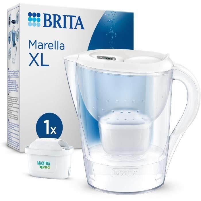 FILTRO BRITA CARAFE Marella XL Blanche (3.5L) incluyó 1 cartucho Maxtra Pro All-1 FILTRO BRITA CARAFE Marella XL Blanche (3.5L) incluyó 1 cartucho Maxtra Pro All-1