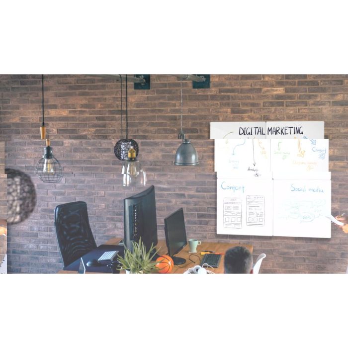 Pizarra magnética Nobo Blanco Acero 60 x 45 cm 2 Pizarra magnética Nobo Blanco Acero 60 x 45 cm 2