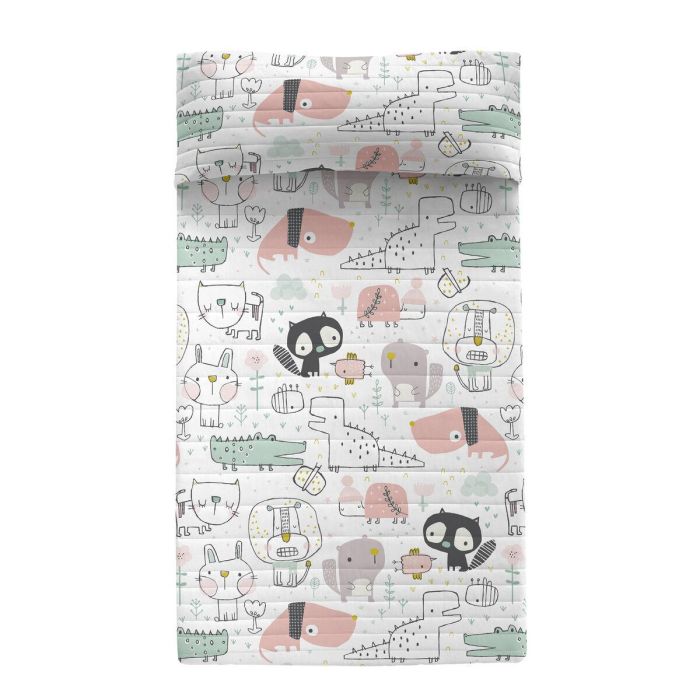 Colcha HappyFriday Moshi Moshi Multicolor 200 x 260 cm Animales