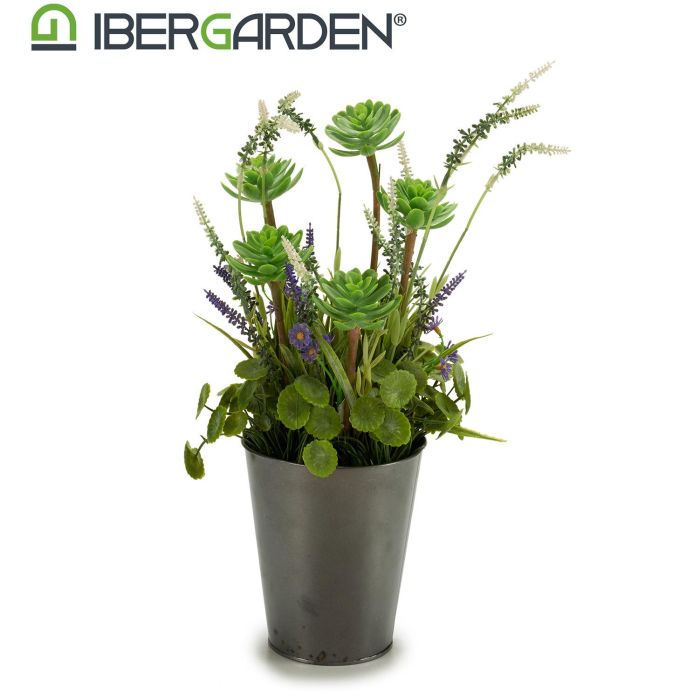 Maceta Alta Ibergarden 20x41x20 cm - Verde/Gris, Plástico/Corcho (6 Unidades) 1 Maceta Alta Ibergarden 20x41x20 cm - Verde/Gris, Plástico/Corcho (6 Unidades) 1