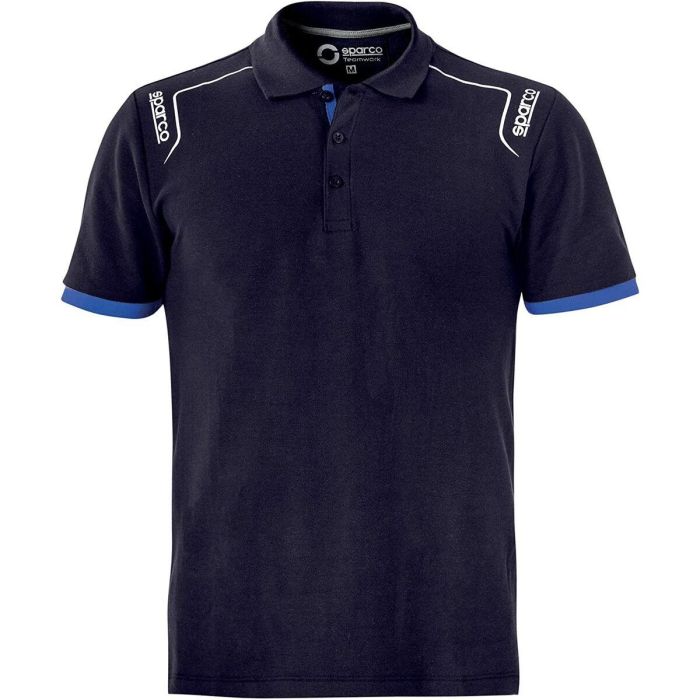 Sparco S02407BM3L Polo Tech Stretch Azul Marino Talla L 2