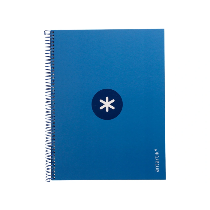 Antartik Cuaderno espiral A4 micro tapa forrada 80 hojas 90 gr horizontal azul oscuro 1
