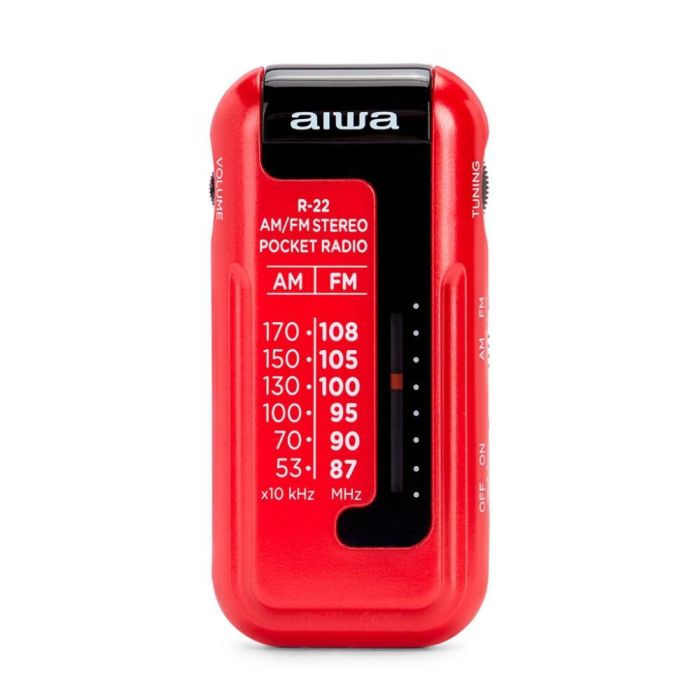 Radio Portátil Aiwa AM/FM Rojo 1 Radio Portátil Aiwa AM/FM Rojo 1