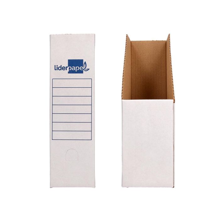 Revistero Liderpapel Ecouse Carton 100% Reciclado Color Blanco 256x100x335 mm 2