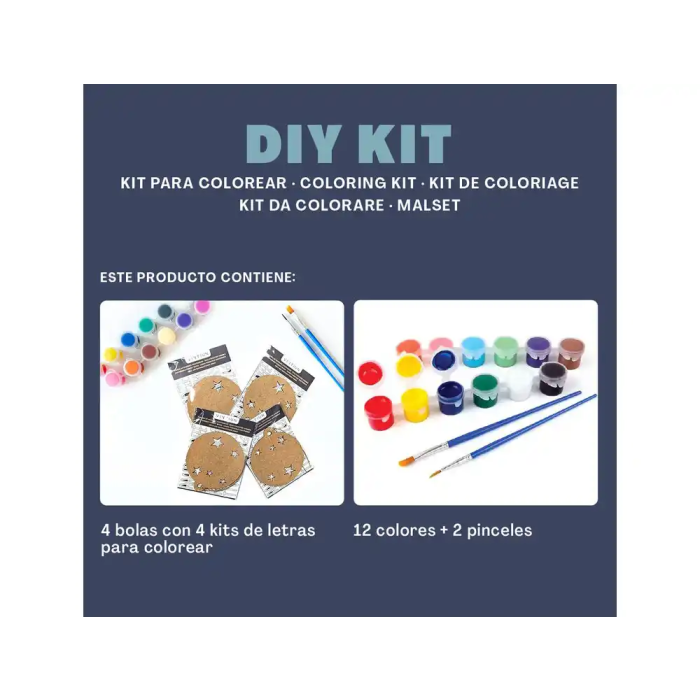 Wondee Kit para colorear vintiun christmas balls figuras de madera sostenible para pintar y decorar, juego creativo para niños 4