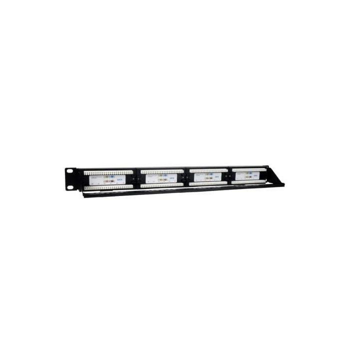 Patch Panel Phasak PU 2424/ 24 Puertos/ Cat.6/ Altura 1U/ Gestión de Cables 1