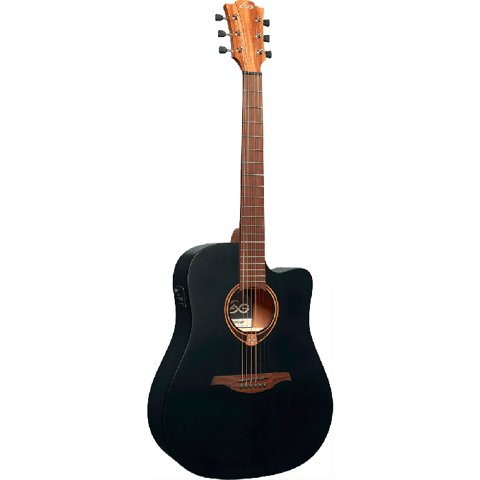 Guitarra Acústica Lâg Dreadnought Cutaway Tramontane 70 A/C - Negro Satinado 10 Guitarra Acústica Lâg Dreadnought Cutaway Tramontane 70 A/C - Negro Satinado 10