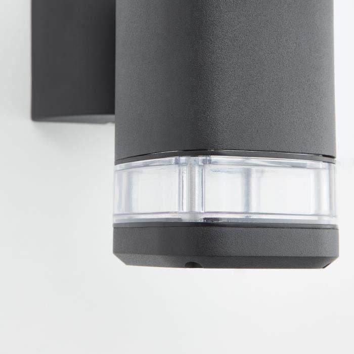 Brilliant Jandy BRI4004353346965 Aplique de Pared Exterior Negro GU10 con Potencia Máxima 18W (Bombilla No Incluida) 5 Brilliant Jandy BRI4004353346965 Aplique de Pared Exterior Negro GU10 con Potencia Máxima 18W (Bombilla No Incluida) 5