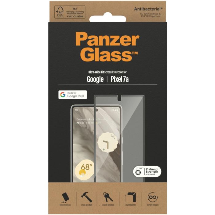 PanzerGlass Protector de Pantalla Google Pixel 7a Ultra Wide Fit 2