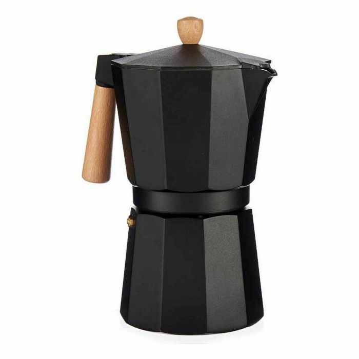 Cafetera Italiana A611BQ-12 T Marrón Negro Madera Aluminio 650 ml (12 Unidades) 1 Cafetera Italiana A611BQ-12 T Marrón Negro Madera Aluminio 650 ml (12 Unidades) 1