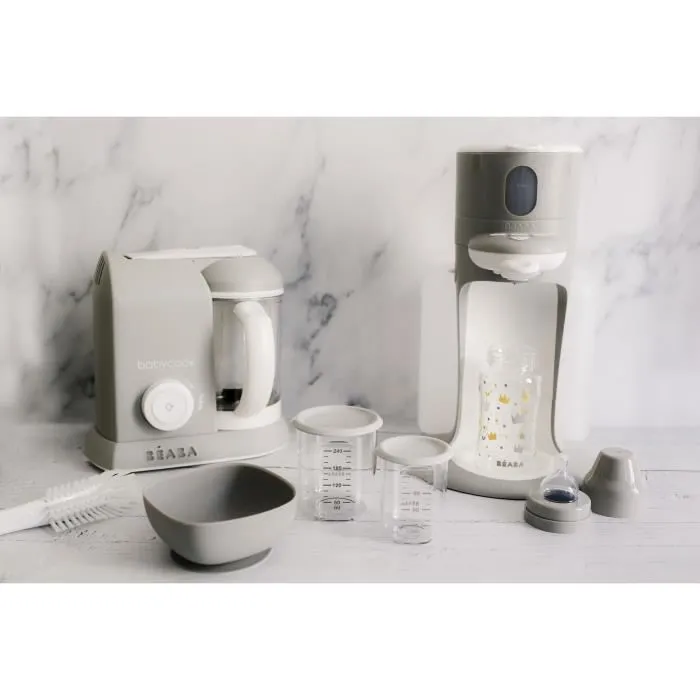 BEABA Babycook Solo 4-en-1 Procesador de Alimentos para Bebés - Gris