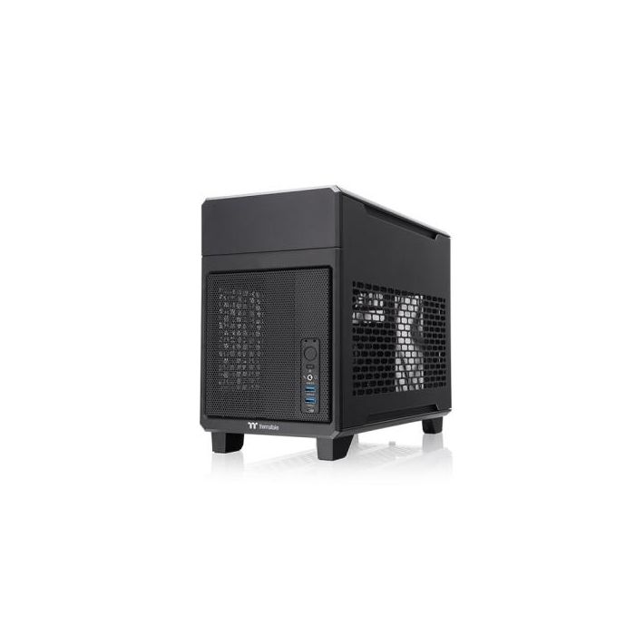 Thermaltake TR100 Caja Mini Tower PC Negra, Soporte SFX/SFX-L, Radiador hasta 280mm, Bahías 2.5" SSD/HDD 1 Thermaltake TR100 Caja Mini Tower PC Negra, Soporte SFX/SFX-L, Radiador hasta 280mm, Bahías 2.5" SSD/HDD 1