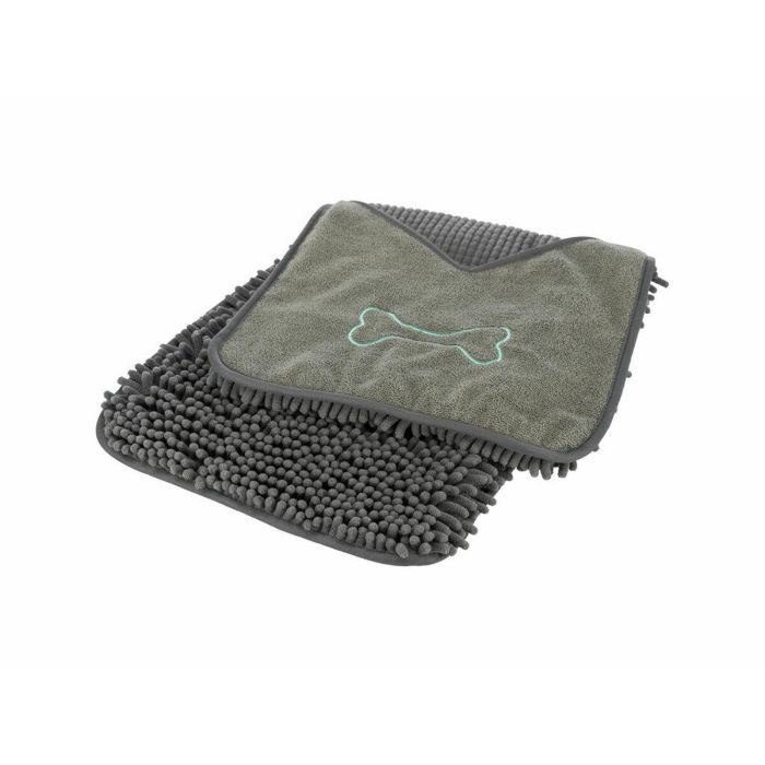 Toalla de Microfibra Trixie Gris 78 × 32 cm 4 Toalla de Microfibra Trixie Gris 78 × 32 cm 4