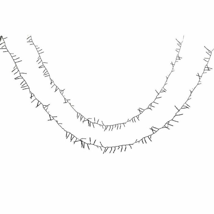 DKD Home Decor Luces Navidad Tradicional Blanco Amarillo 1x200x5 cm (2 Unidades)