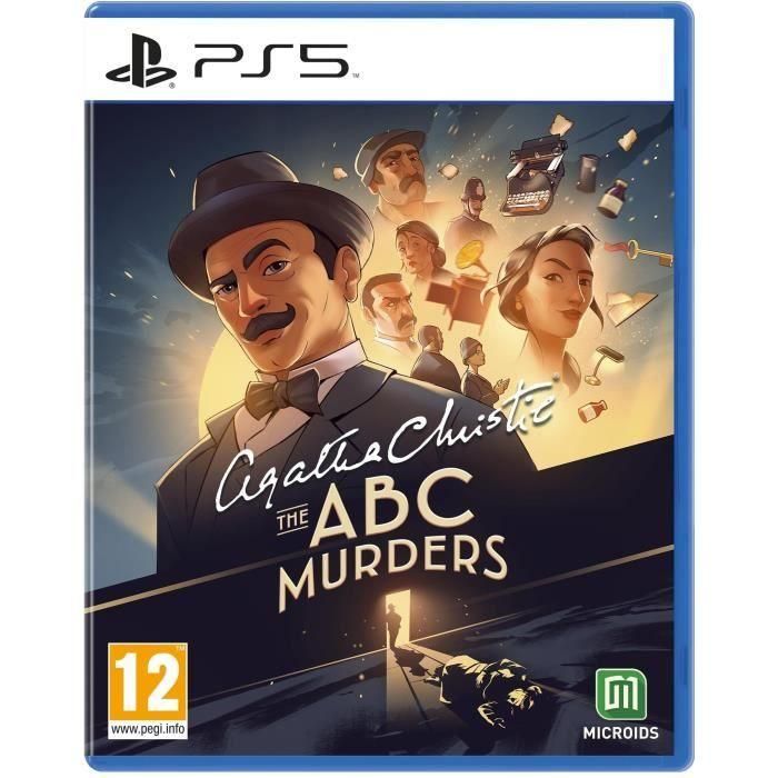 Microids Agatha Christie: Los asesinatos de ABC - Aventura de Puzles y Misterio Detectivesco con Hercule Poirot para PlayStation 5