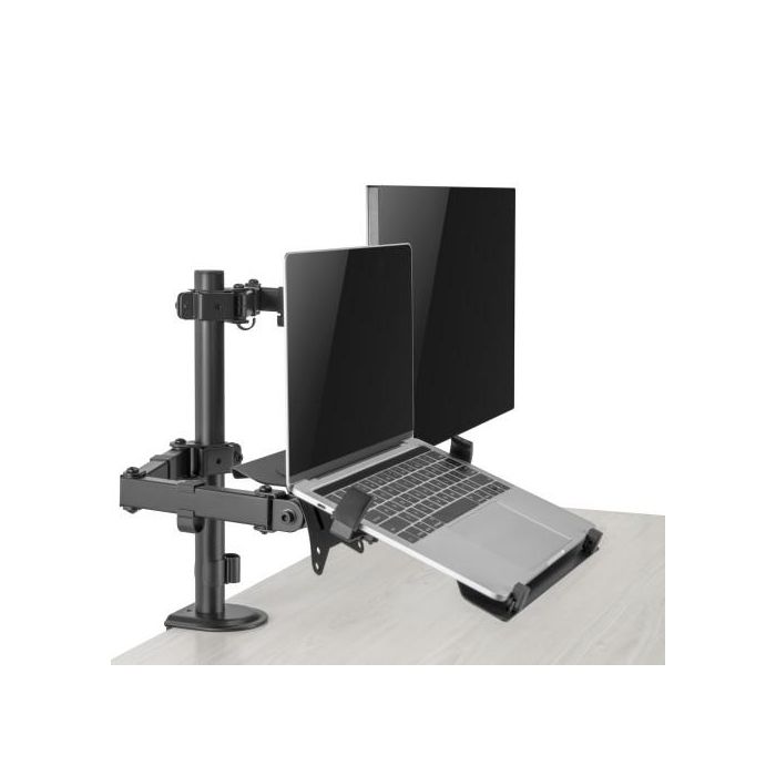 Ewent EW1519 Soporte de Escritorio Ergonómico para Monitor hasta 32" y Portátil 15.6" VESA 75x75 100x100 Negro 5 Ewent EW1519 Soporte de Escritorio Ergonómico para Monitor hasta 32" y Portátil 15.6" VESA 75x75 100x100 Negro 5